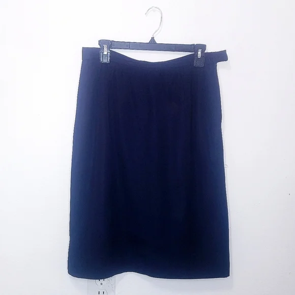 Valentino | Vintage Navy‎ Midi Flare Skirt , 6