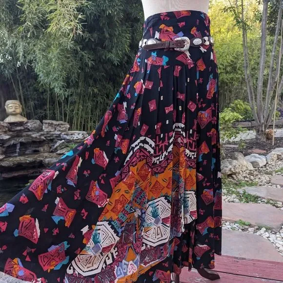 Vintage 90s Western Rodeo Skirt 28