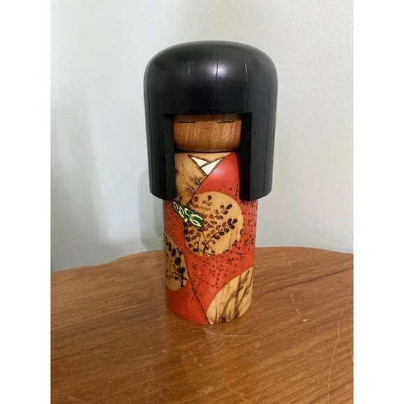 Vintage Japanese Sosaku Kokeshi Doll Wooden‎ Kazuo Takamizawa 6.5