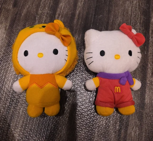 McDonald's Hello Kitty Plush Pair
