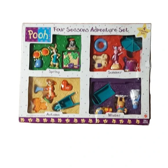 Pooh Four Seasons Adventure Set 68909 Multi-Color Toy Figures Accessories