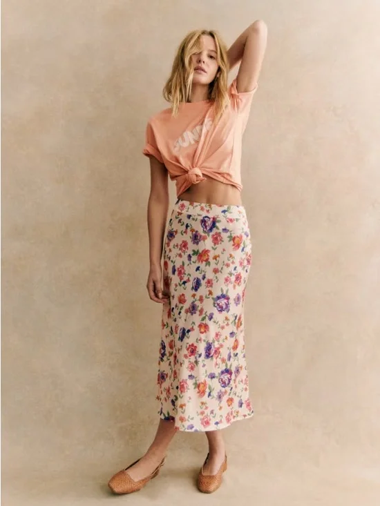 NWT Sezane sandy skirt