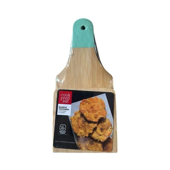 NEW Bamboo Tostonera for Pressing Plantains Cook Prep Eat Brand