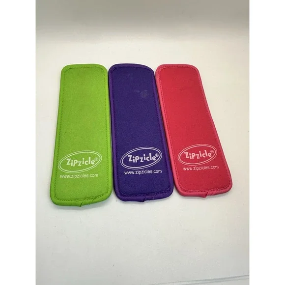 Zipzicle Neoprene Ice pop/ Popsicle Holder Set Of 3‎