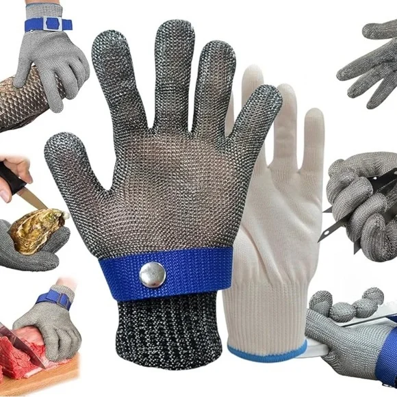 Stainless Steel Cut Resistant Gloves NEW Size S Filleting Meat Trimming by LiteX