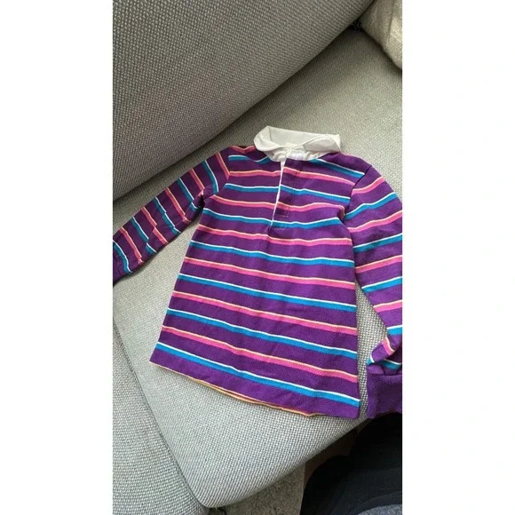 Vintage oshkosh purple stripe polo shirt size‎ 5