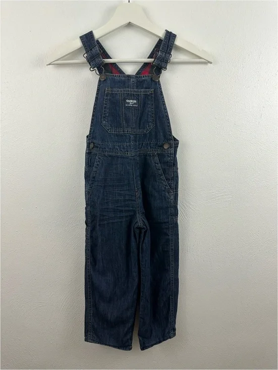 OshKosh B'gosh Indigo Blue Children's Denim Overalls Size 4T
