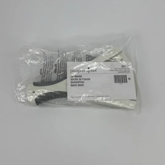 Pampered Chef Jar Opener 2677 Hand Held Or Under Counter Mount White Brand New
