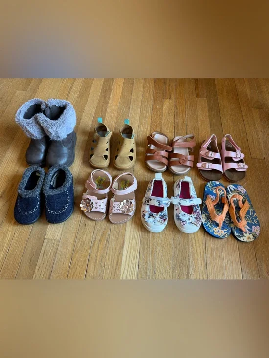 Size 5 toddler girls shoes sandals boots osh kosh blowfish ten little