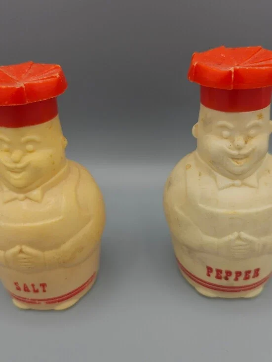 Vintage New Line Industries Chef Salt and Pepper Shakers Set