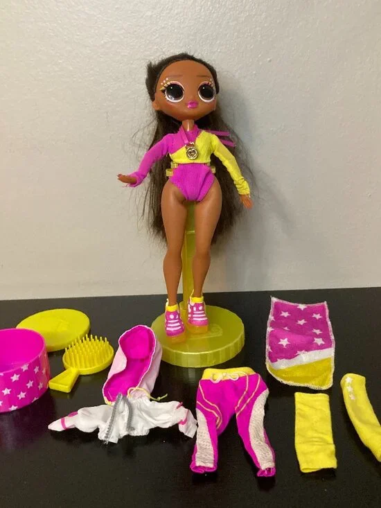 L.O.L. Surprise! OMG Sports Vault Queen Fashion Doll W/ Stand & Accessories