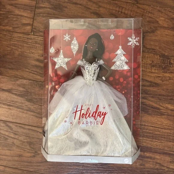 Barbie Signature 2021 Holiday Collector Doll African American Braids