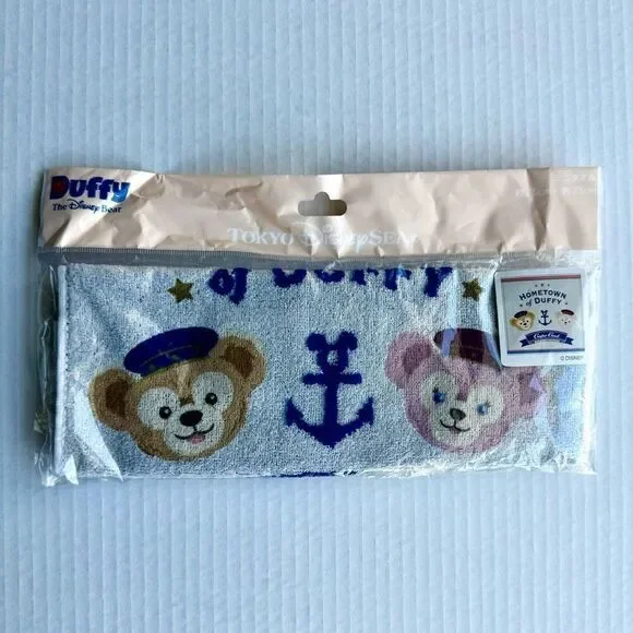 Tokyo DisneySea Duffy ShellieMay Disney Bear NEW Hand Towel‎ Personal Size Purse