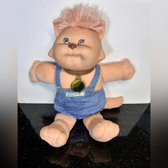 1988 vintage Cabbage Patch Kids BAH‎ Bah Doll with Denim Outfit