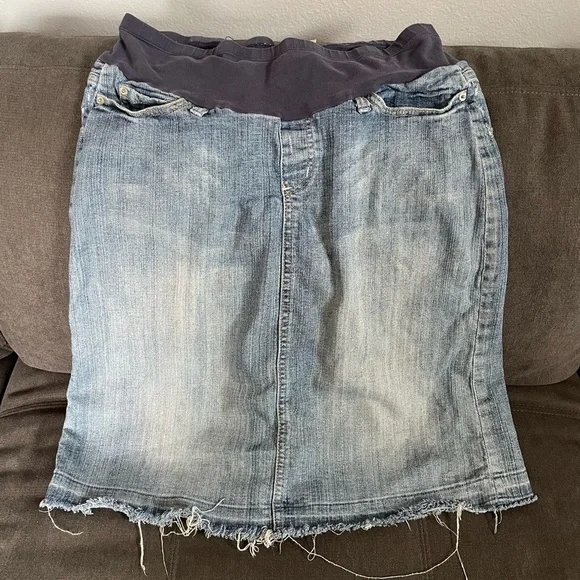 Maternity Jean skirt