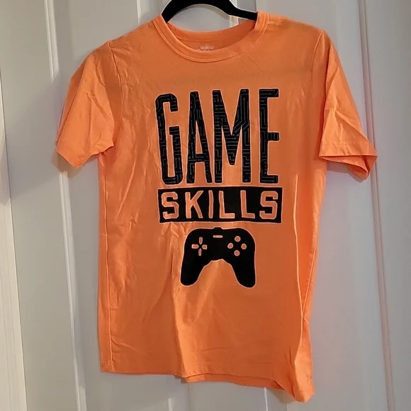 Osh kosh orange game skills tee 14