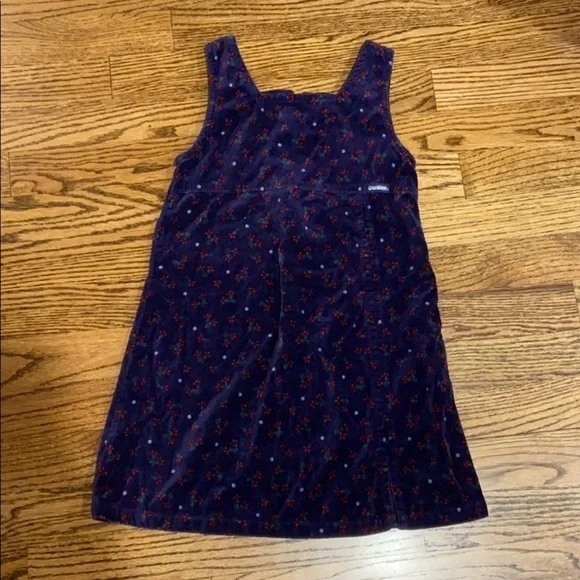 OshKosh B’gosh | Floral Velvet Cotton Dress Sz 6‎