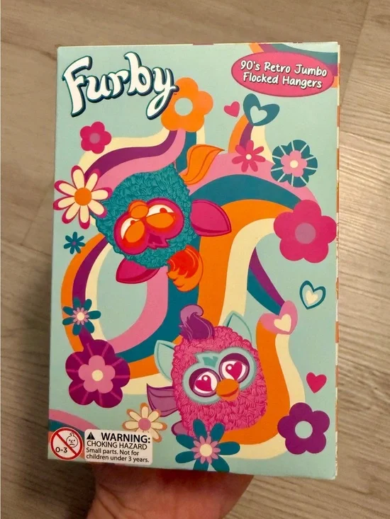 Furby Flocked Blind Bag Figural Bag Clip Collectible Keychain Mystery Figure NEW
