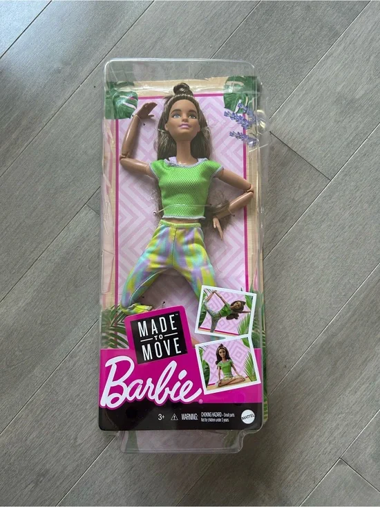 2021 Made To Move Brunette Yoga Barbie Doll #GFX05