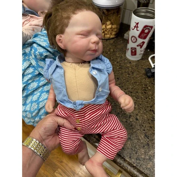 Joanna‎ Kazmierczak Reborn Baby Doll Realistic Weighted Cloth Body Sleeping Girl