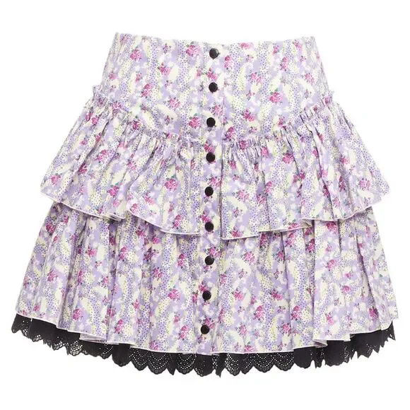 Marc Jacobs Floral Print Mini Skirt