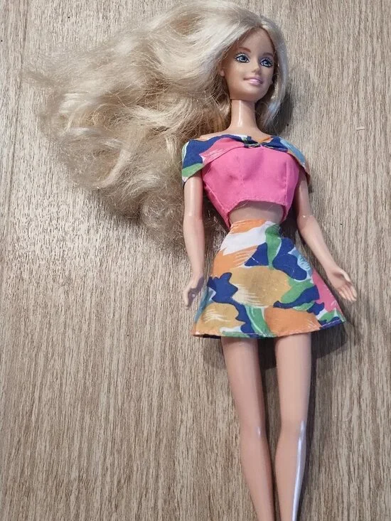 Barbie in Floral Skirt and top