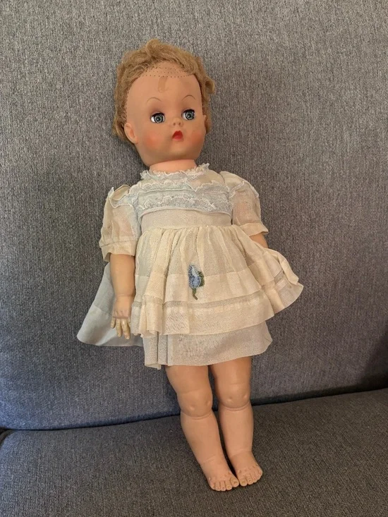 Vintage 1950's Rubber Doll - 17 inch length