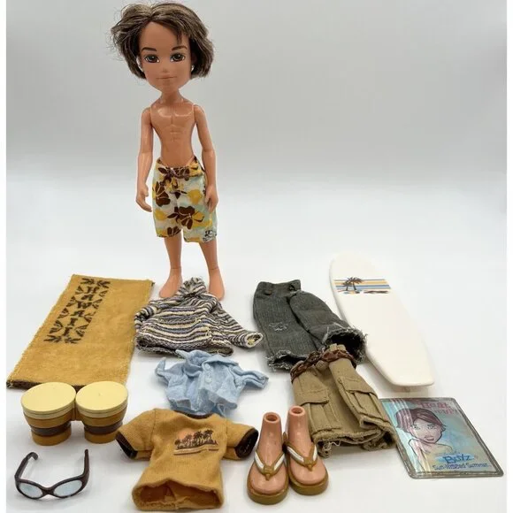 Vintage Bratz Boyz Sun Kissed Summer Cade Doll Fasion Doll 2003 MGA