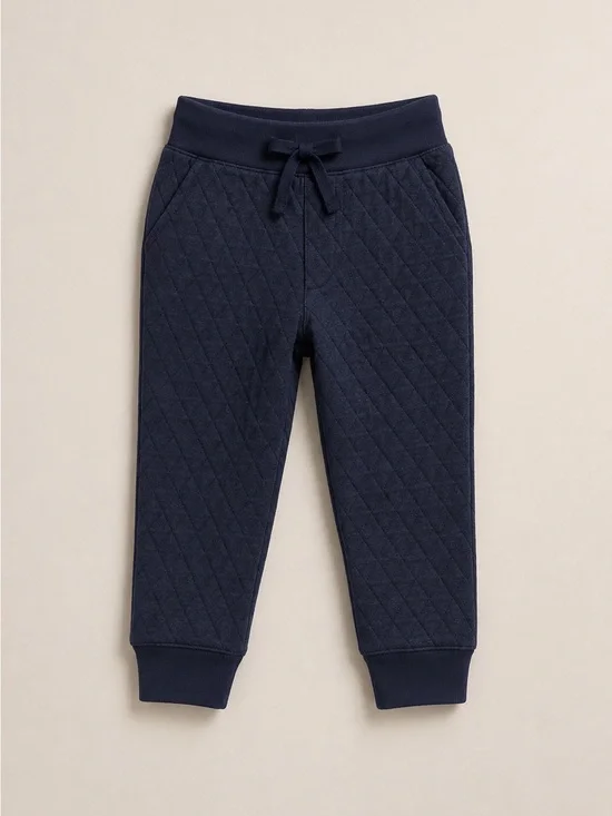 NWT TODDLER 2T OSHKOSH NAVY BLUE JOGGER PANTS QUILTED STYLE​​​​​​​