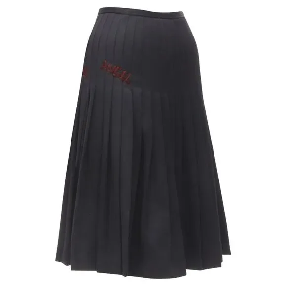 Dsquared2 Angel Embroidery Flared Skirt