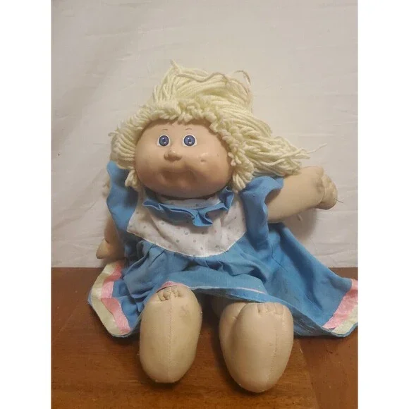 Cabbage Patch Kids Xavier Roberts Blond Hair Blue Eyes 1982 Coleco Signed