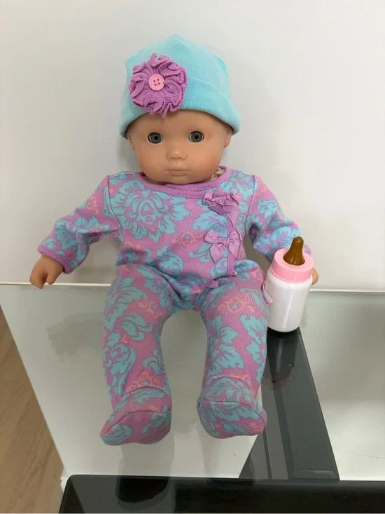 Bitty Baby American Girl Doll with 2 outfits, bottles and booster chair