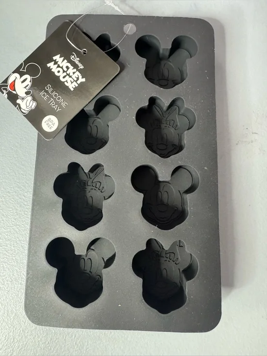 Disney Black Mickey Mouse & Minnie Silicone ice Mold Tray