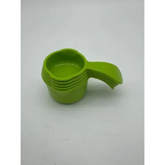TUPPERWARE MEASURING Measure‎ Cups Cup  Bright Margarita Green 5 cups