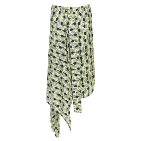 Marni Paisley Geometric Wrap Skirt