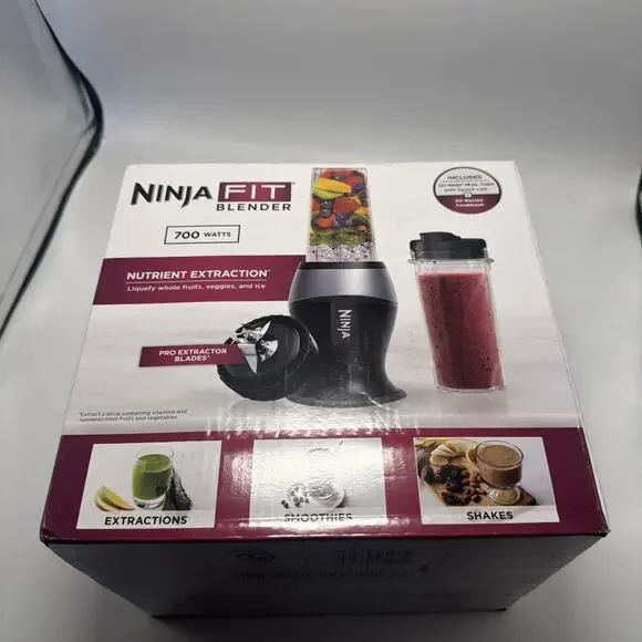 Ninja Fit Compact Personal Blender 16 oz ToGo Cups with Spout Lids