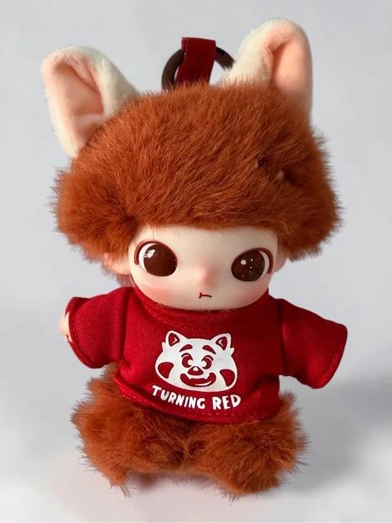 POP MART - Dimoo World - Turning Red Plush Keychain Doll