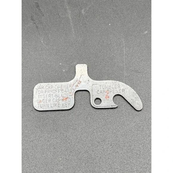 Vintage Heinz 57 Jar Tumbler Cap Opener‎ Tool Metal Pry Off Bottle Kitchen Tool