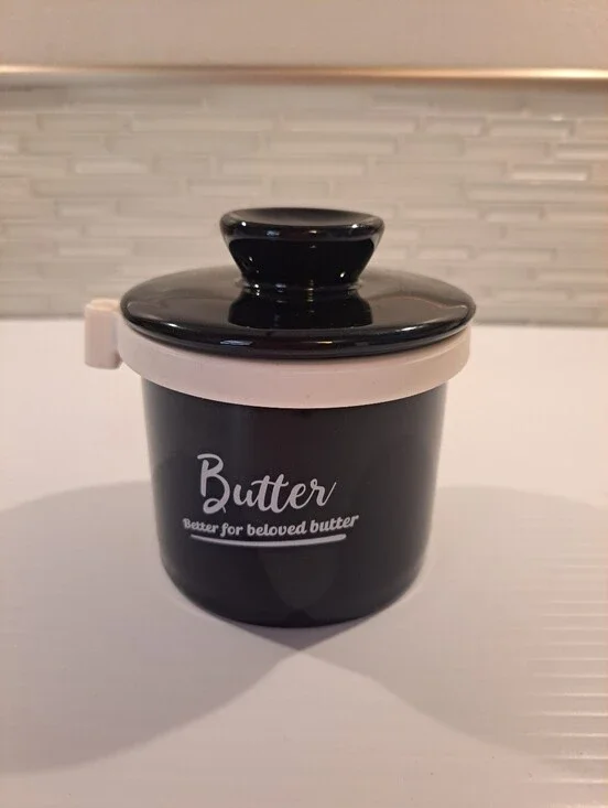 Porcelain Butter Crock Butter Keeper Perfect Silicone Seal French Butter DISH