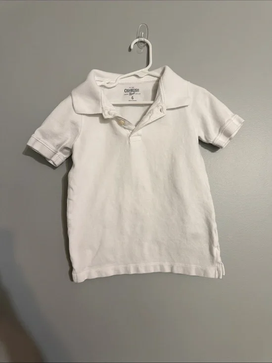 OshKosh B'gosh Kids White Short-Sleeve Polo