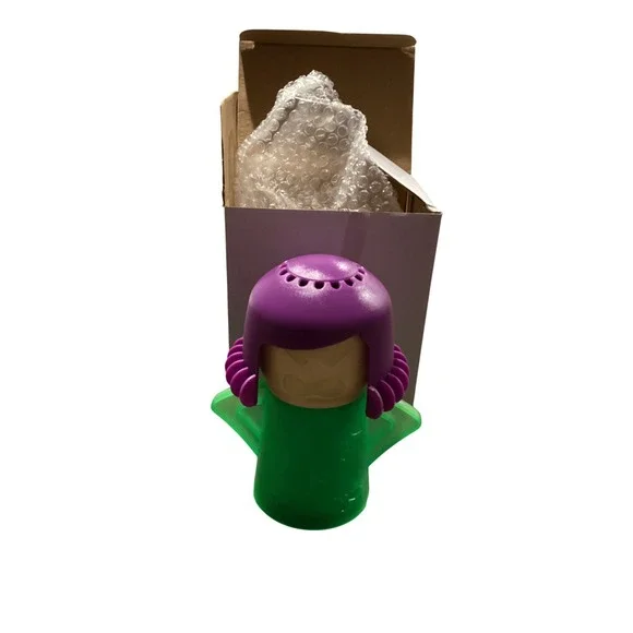 Angry Mama Microwave Cleaner Steam Cleaner Purple Green Kitchen Gadget New Box