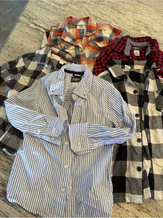 OshKosh,old navy, cat&jack Striped Button-Down Shirt