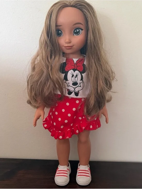 Disney ily Doll Outfit Red White Minnie Polka Dot Skirt