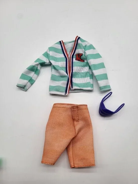 Barbie Fashion Pack Clothing Set for Ken Doll Striped 'K' Sweater, Shorts & Mask