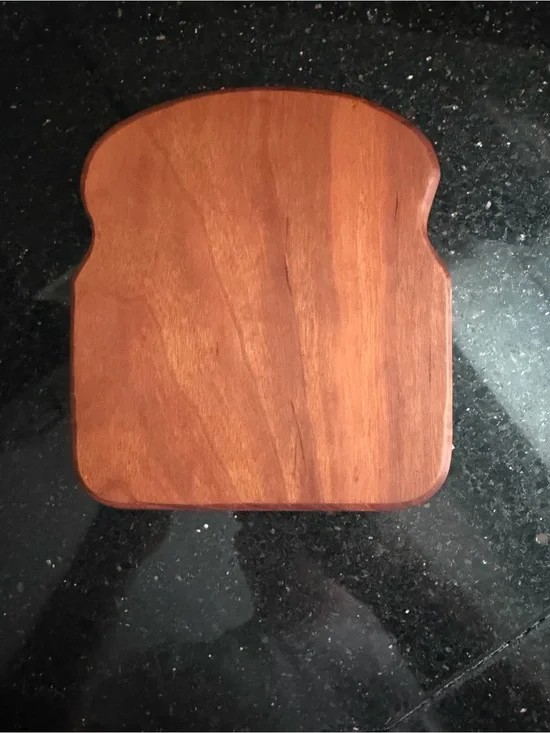 Wooden Slice of Bread Solid Mini Cutting Board