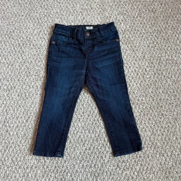 OshKosh B'gosh Kids Skinny Jeans Dark Wash Elastic Waist Toddler Size‎ 24 Months
