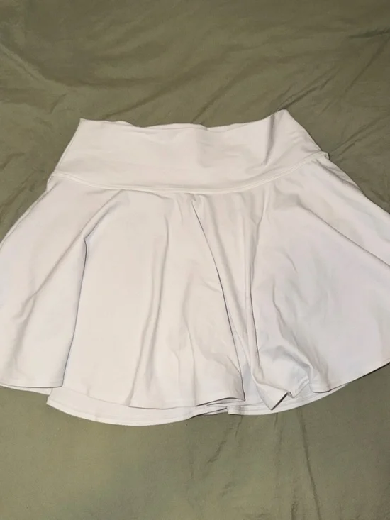 White Women's Skater Skirt - Flared Active Skirt