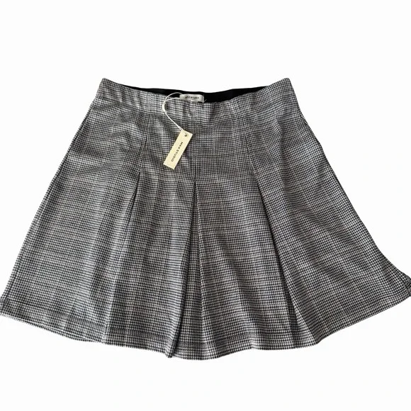 Max Studio Plaid Pleated Skirt Size M Collegiate Scandi Girl Grunge‎ NWT $98