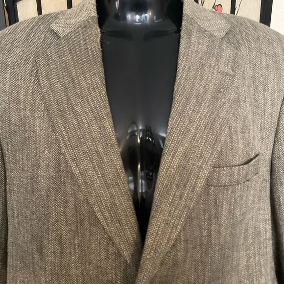 Source Unknown Brown Herringbone Sport Coat