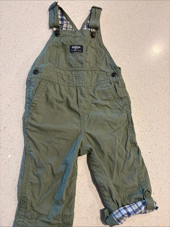 OshKosh B'gosh Green Kids Overalls 24 Months